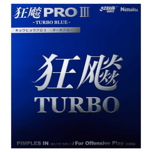 Borracha Nittaku Hurricane Pro 3 Turbo Blue