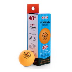 Nittaku Nexcel 40+ 3 estrelas ITTF 3 bolas laranja