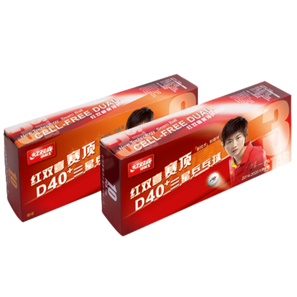 DHS D40+ 3 estrelas ITTF 10 bolas