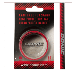 Donic Fita Protetora 10mm x 50cm Preto e Vermelho