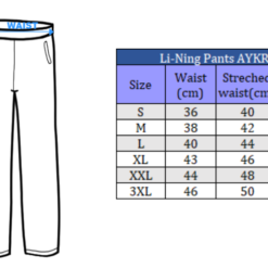 Calça Li-Ning AYKR077-1 Seleção Chinesa Preta