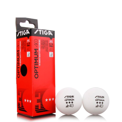 Bola Stiga Optimum 40+ 3 Estrelas 3 Bolas Brancas